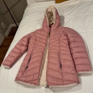 Girls Steve Madden Blush Pink Puffer Jacket size Large 14/16